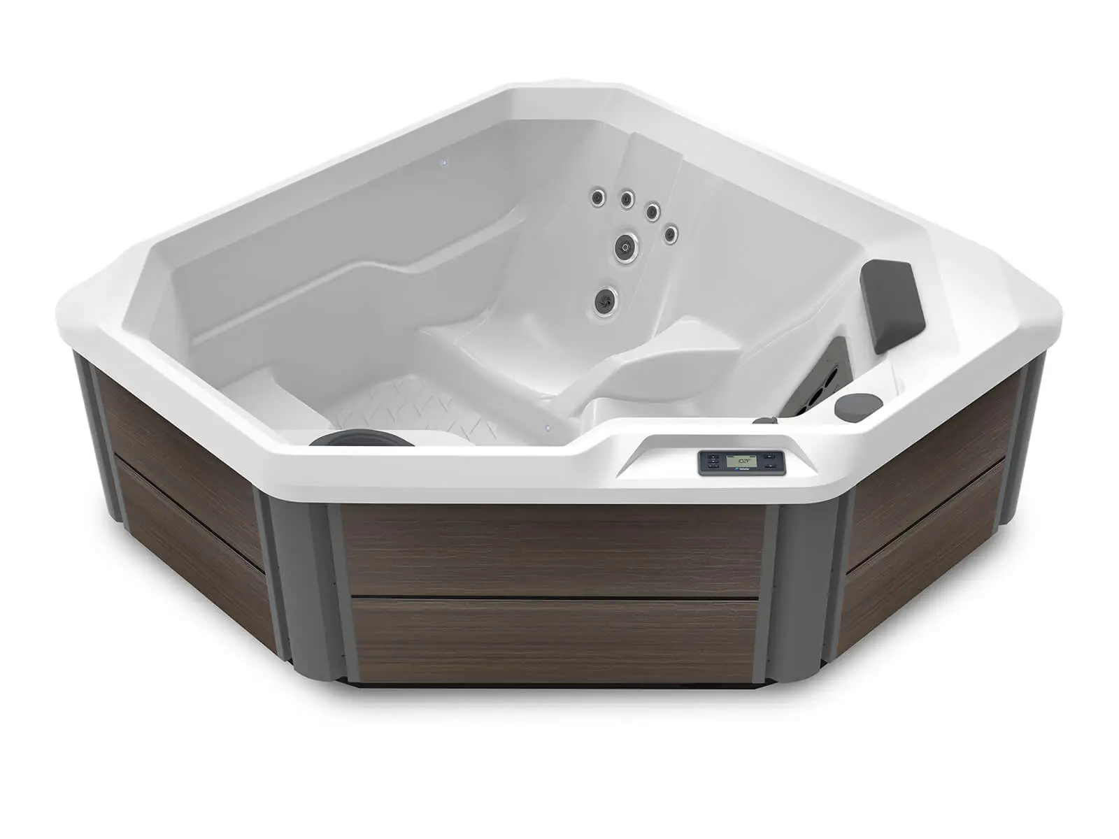 TX hot tub, exterior view