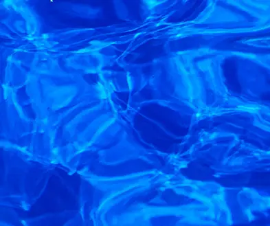 Rippling blue water.