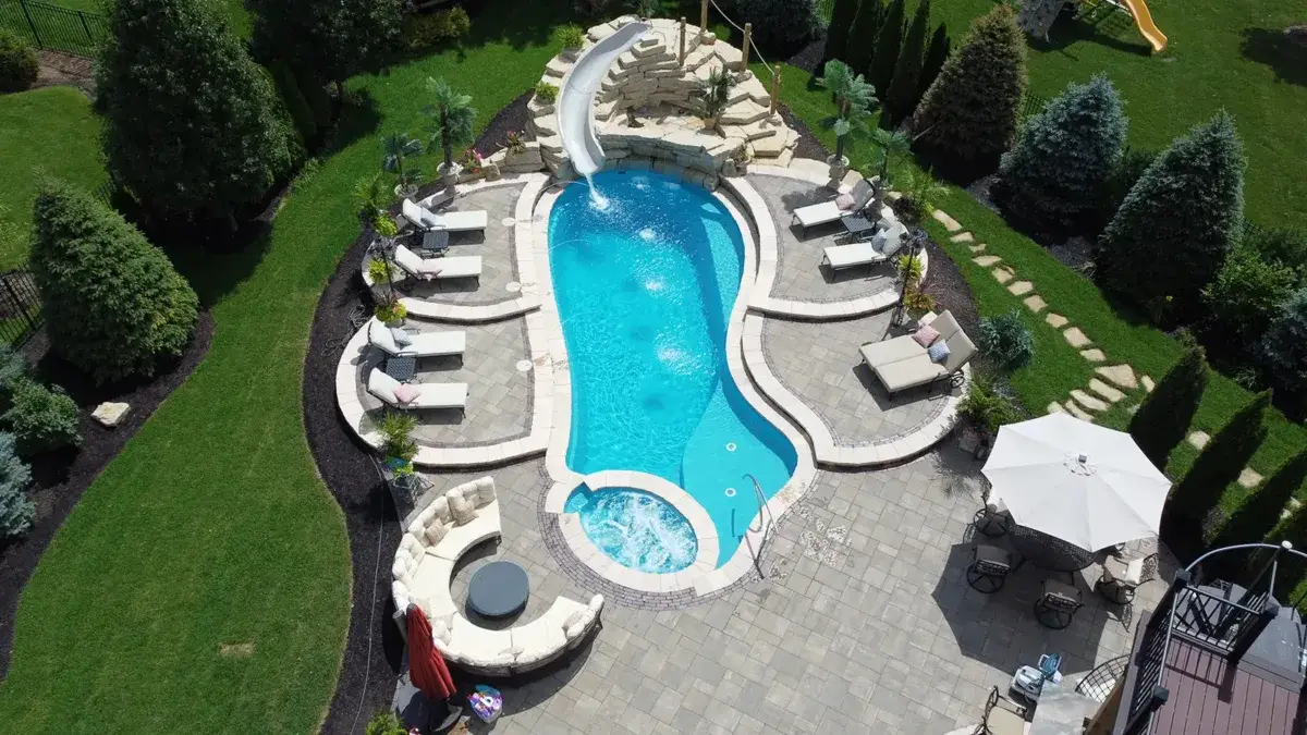 The Brilliant fiberglass swimming pool