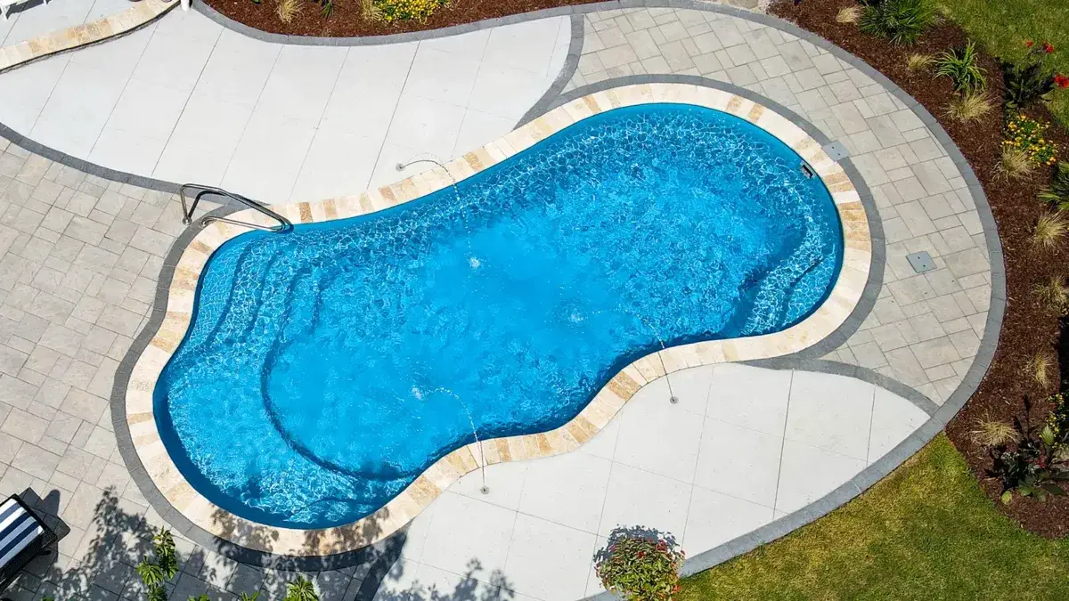 The Fantasy fiberglass swimming pool