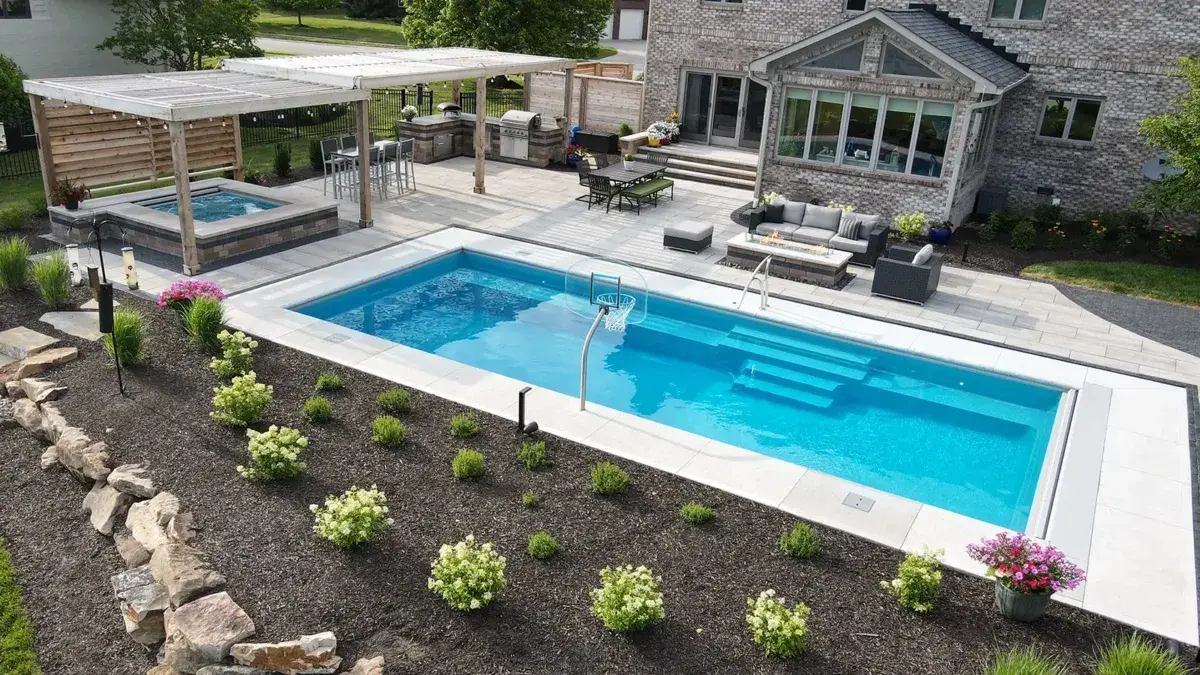 The Marvelous fiberglass swimming pool
